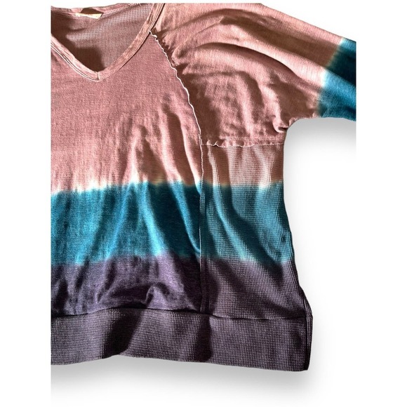 Hummingbird Tie Dye Long Sleeve Stretch Sweatshirt Lightweight M - Picture 5 of 10